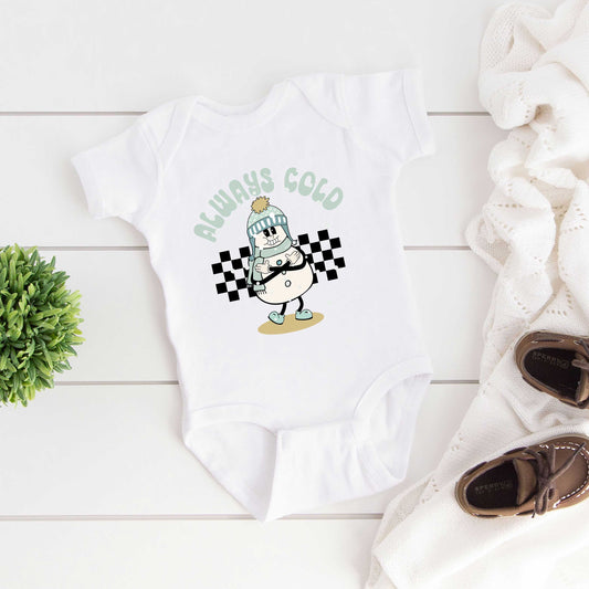 Always Cold Snowman | Baby Graphic Short Sleeve Onesie