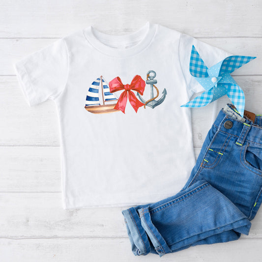 Coquette Ship Anchor | Youth Graphic Short Sleeve Tee