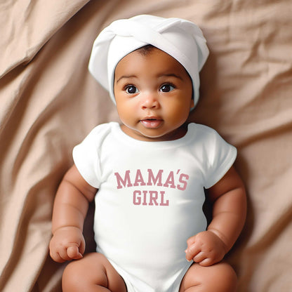 Mama's Girl Varsity | Baby Graphic Short Sleeve Onesie