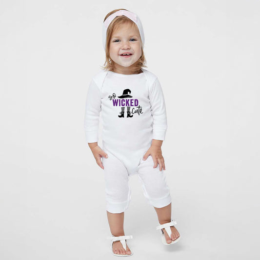 So Wicked Cute Glitter | Baby Graphic Romper