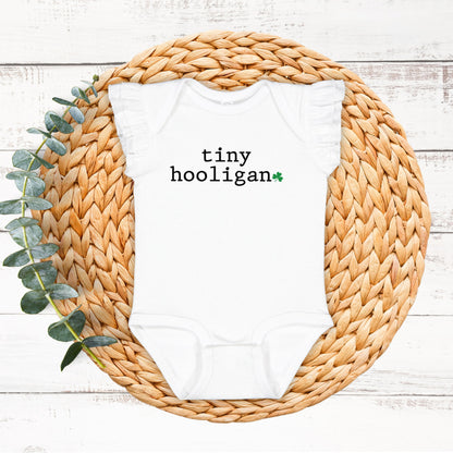 Tiny Hooligan | Baby Graphic Flutter Sleeve Onesie