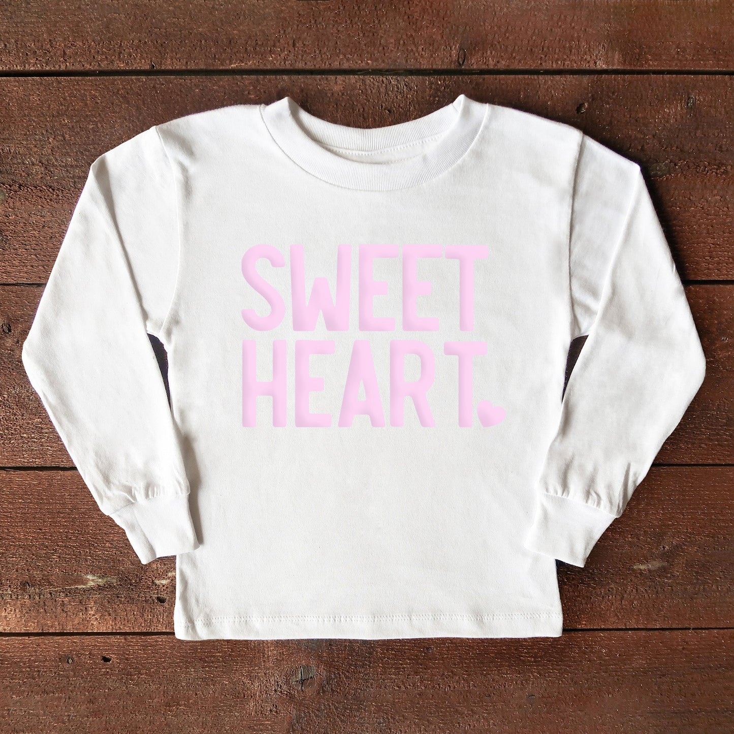 Sweetheart Puff Print | Youth Graphic Long Sleeve Tee