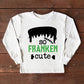 So Franken Cute Glitter | Toddler Graphic Long Sleeve Tee