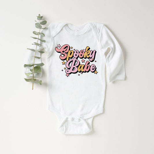 Spooky Babe Colorful | Baby Graphic Long Sleeve Onesie