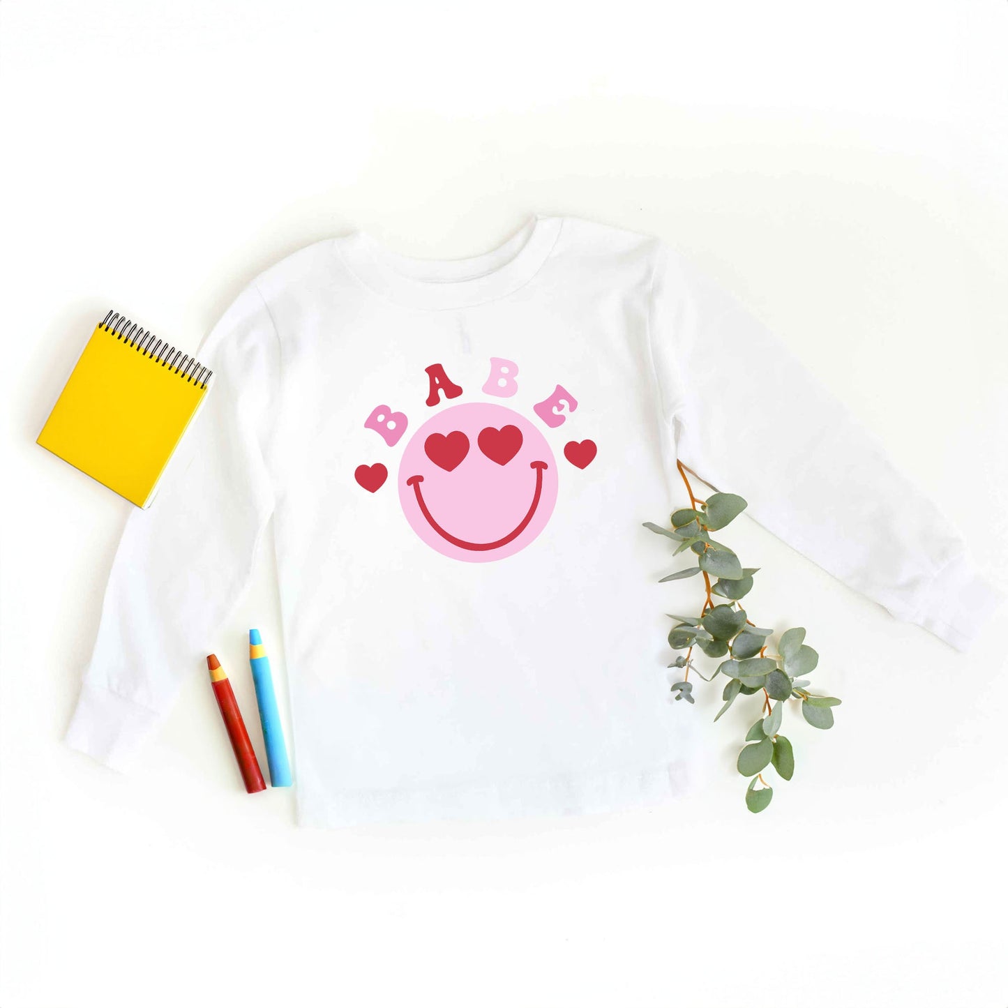 Babe Smile | Toddler Graphic Long Sleeve Tee