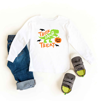 Trick Rawr Treat | Toddler Graphic Long Sleeve Tee