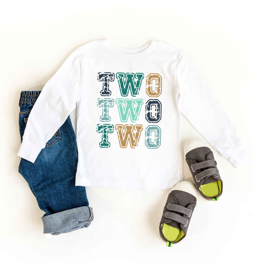 Two Two Two | Toddler Graphic Long Sleeve Tee