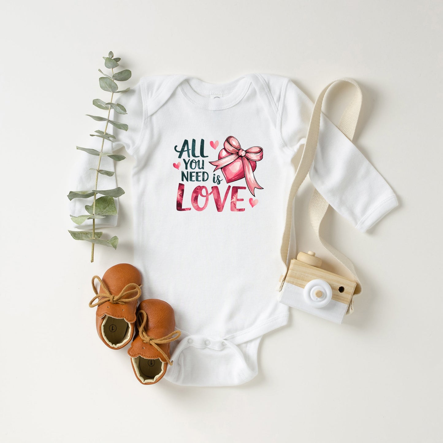 All You Need Is Love Coquette | Baby Graphic Long Sleeve Onesie