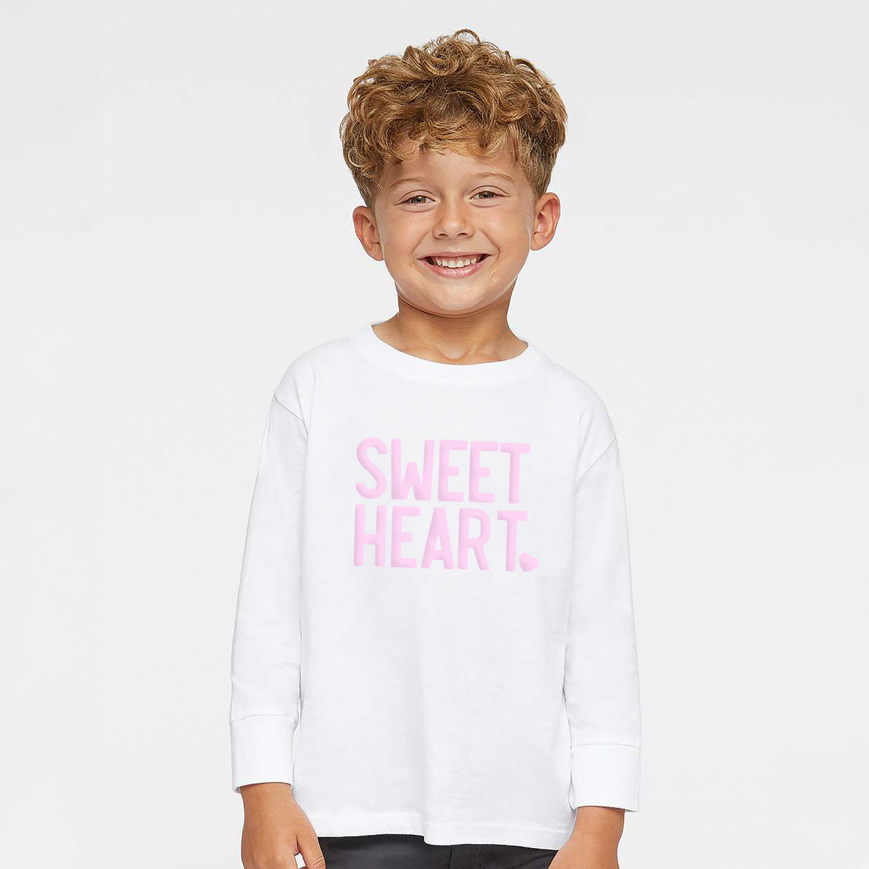 Sweetheart Puff Print | Toddler Graphic Long Sleeve Tee