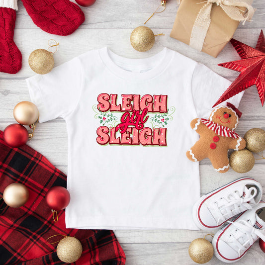 Sleigh Girl Sleigh | Toddler Graphic Short Sleeve Tee