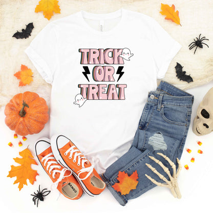 Trick Or Treat Lightning Bolt | Toddler Graphic Short Sleeve Tee