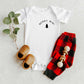 Merry Mini Tree Mini | Baby Graphic Short Sleeve Onesie