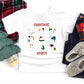 Christmas Spirits Red Words | Youth Graphic Short Sleeve Tee
