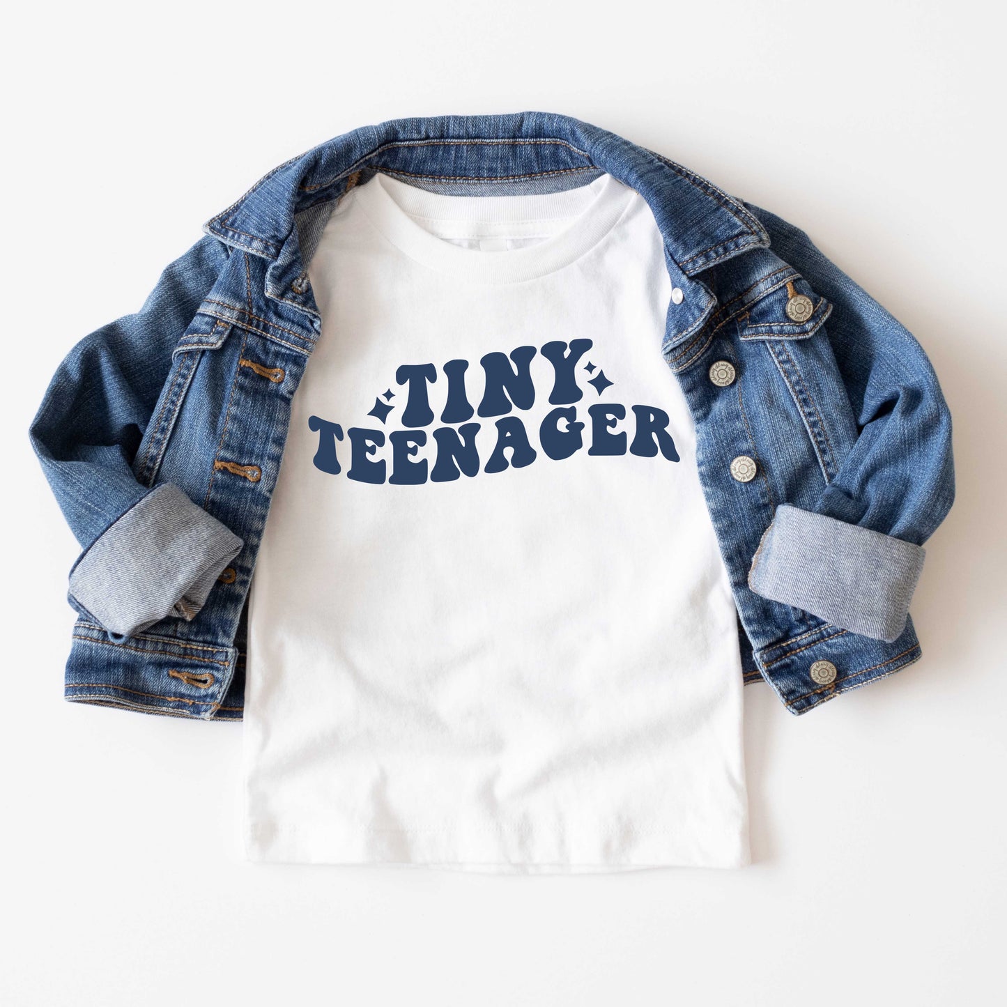 Tiny Teenager Wavy | Youth Short Sleeve Crew Neck
