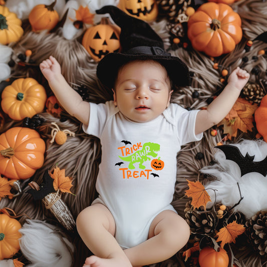 Trick Rawr Treat | Baby Graphic Short Sleeve Onesie