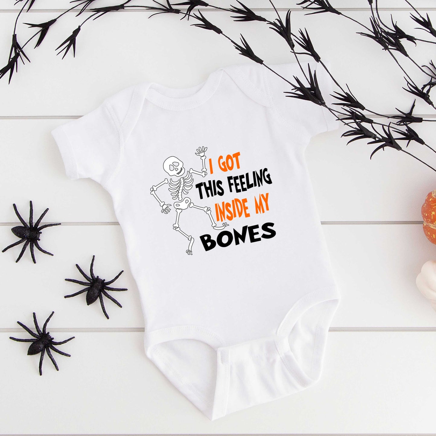 I Got This Feeling Skeleton | Baby Graphic Short Sleeve Onesie