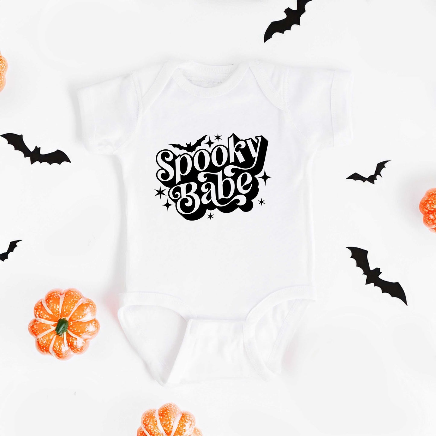 Spooky Babe Bats | Baby Graphic Short Sleeve Onesie