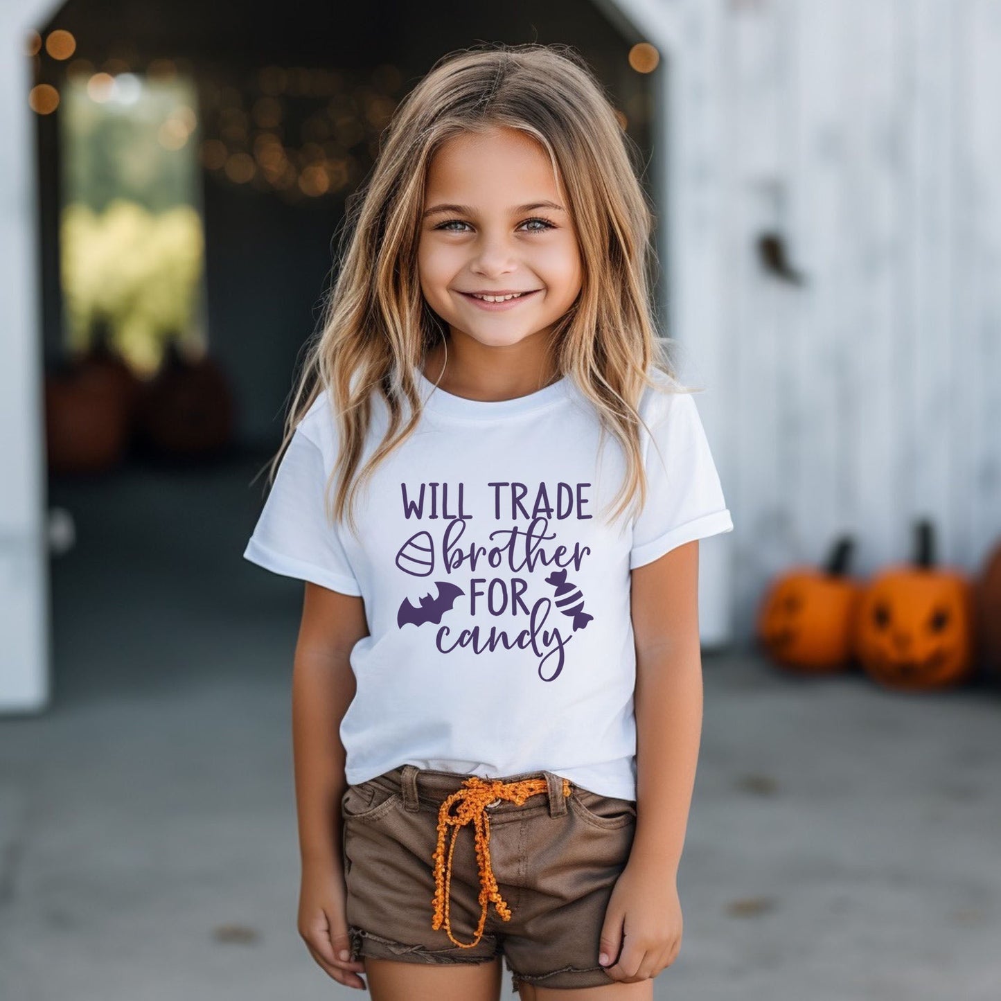 Will Trade Brother For Candy Puff Print | Toddler Graphic Short Sleeve Tee