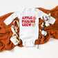 Cartoon Apple Picking Crew | Baby Graphic Long Sleeve Onesie