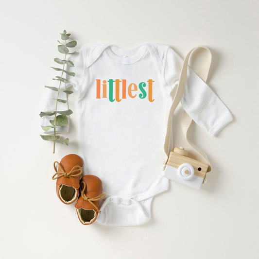Littlest Colorful | Baby Graphic Long Sleeve Onesie