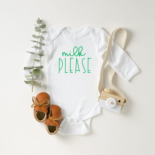 Milk Please | Baby Long Sleeve Onesie