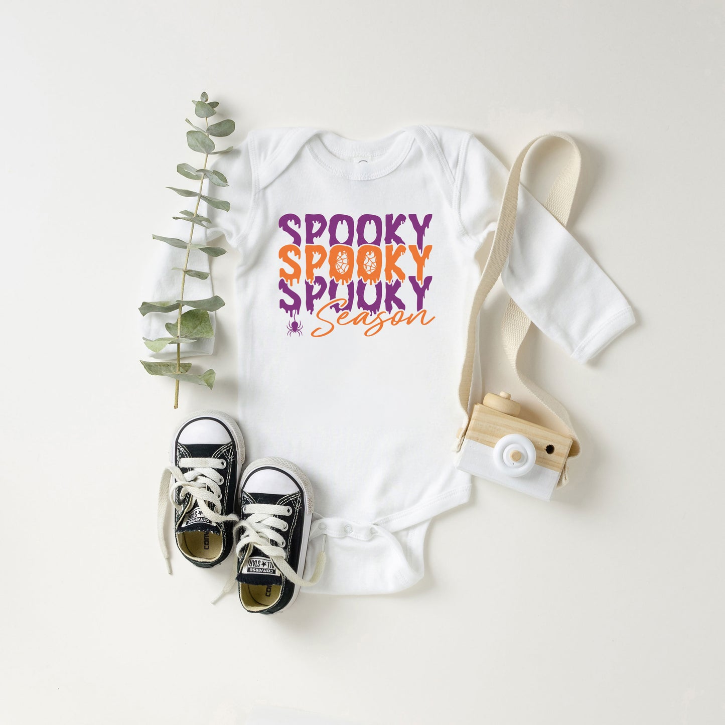 Spooky Season Spider | Baby Graphic Long Sleeve Onesie