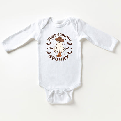 Boot Scootin' Spooky | Baby Graphic Long Sleeve Onesie