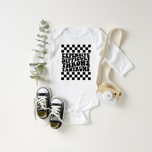 Expensive Difficult Tantrums | Baby Long Sleeve Onesie