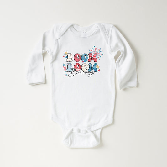 Boom Boom Baby | Baby Long Sleeve Onesie