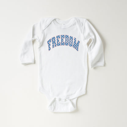 Retro Freedom Stars | Baby Long Sleeve Onesie