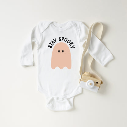 Stay Spooky Ghost | Baby Graphic Long Sleeve Onesie