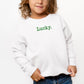 Embroidered Lucky Typewriter | Toddler Graphic Sweatshirt