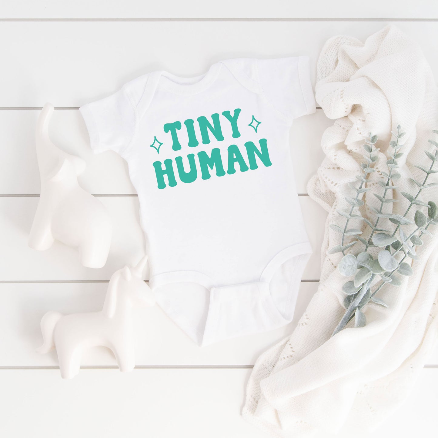 Tiny Human | Baby Graphic Short Sleeve Onesie