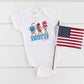 American Vibes Hot Dog | Baby Graphic Short Sleeve Onesie