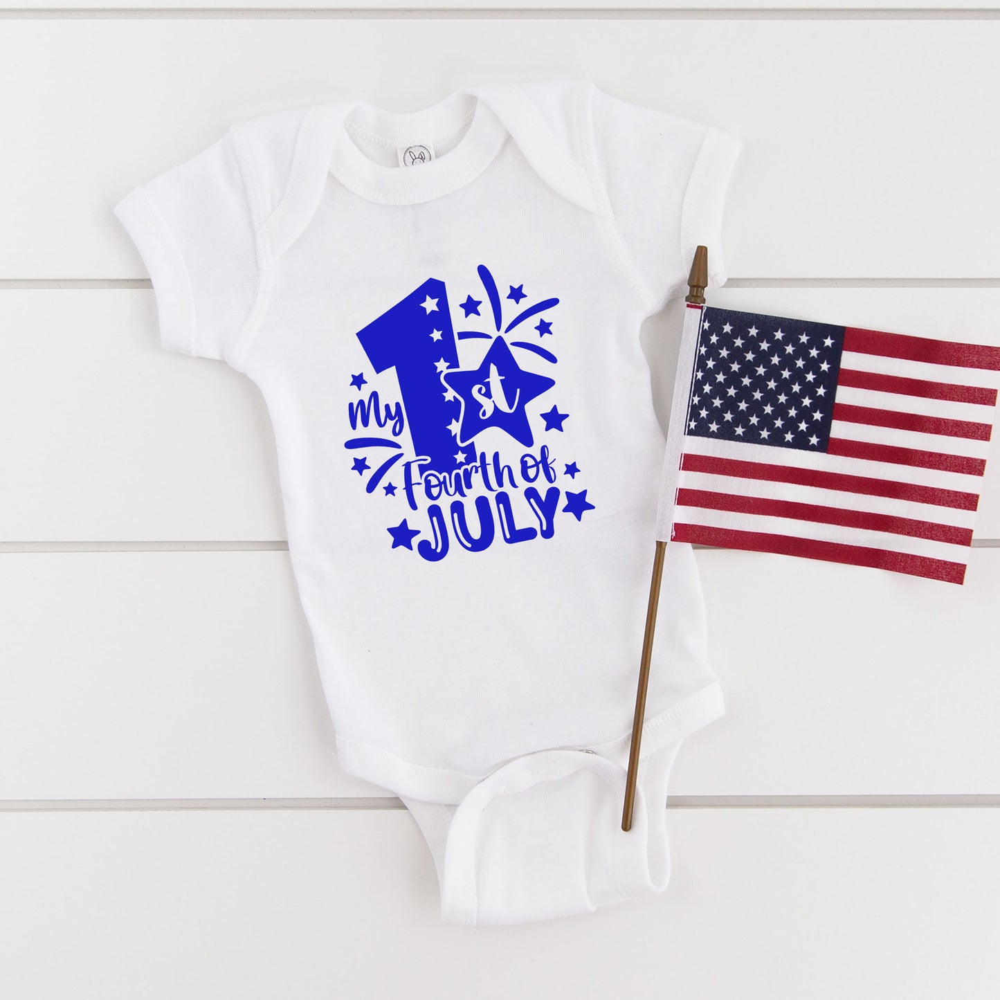 My 1st Fourth Of July | Baby Graphic Short Sleeve Onesie