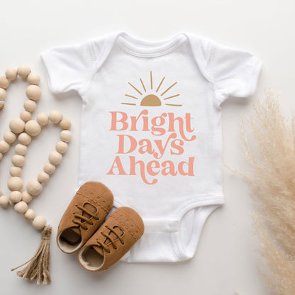 Bright Days Ahead Sun | Baby Graphic Short Sleeve Onesie