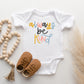 Always Be Kind Colorful | Baby Graphic Short Sleeve Onesie