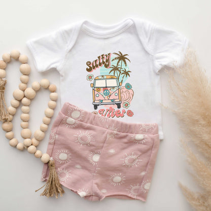 Salty Vibes Van | Baby Graphic Short Sleeve Onesie