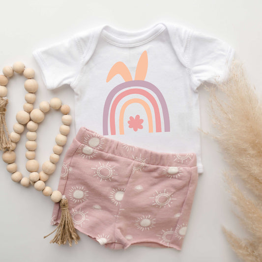 Bunny Rainbow | Baby Graphic Short Sleeve Onesie
