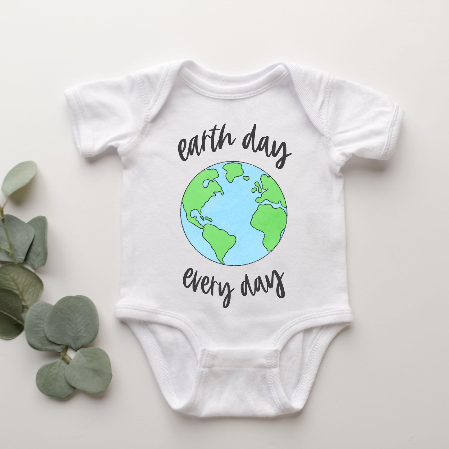 Earth Day Every Day | Baby Graphic Short Sleeve Onesie