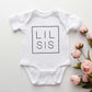 Lil Sis Square | Baby Graphic Short Sleeve Onesie