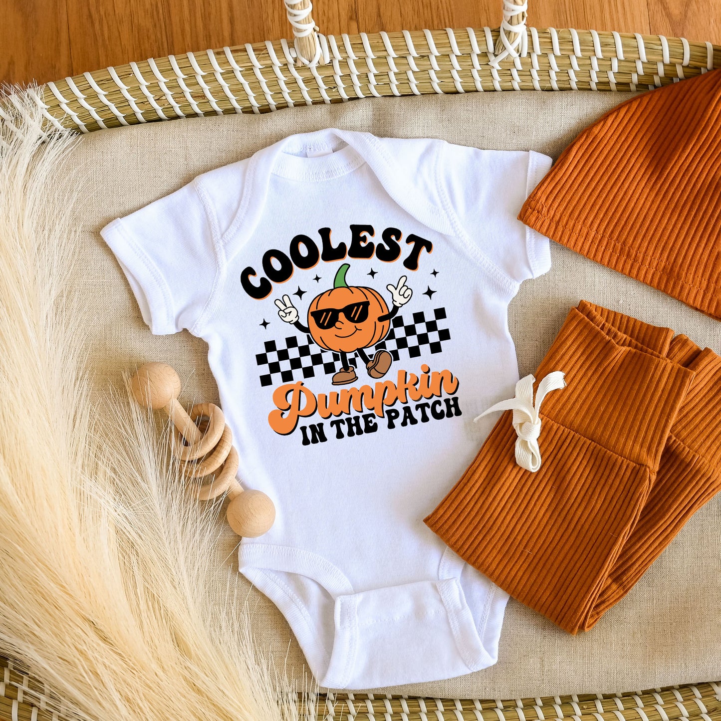 Coolest Pumpkin In The Patch | Baby Graphic Short Sleeve Onesie