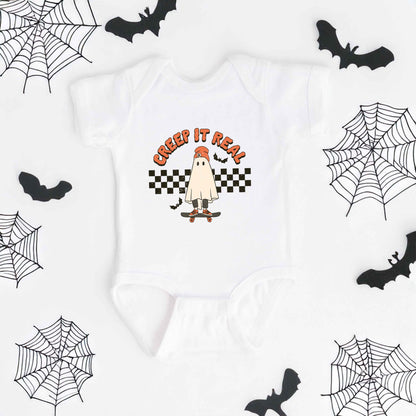 Creep It Real Skateboard | Baby Graphic Short Sleeve Onesie