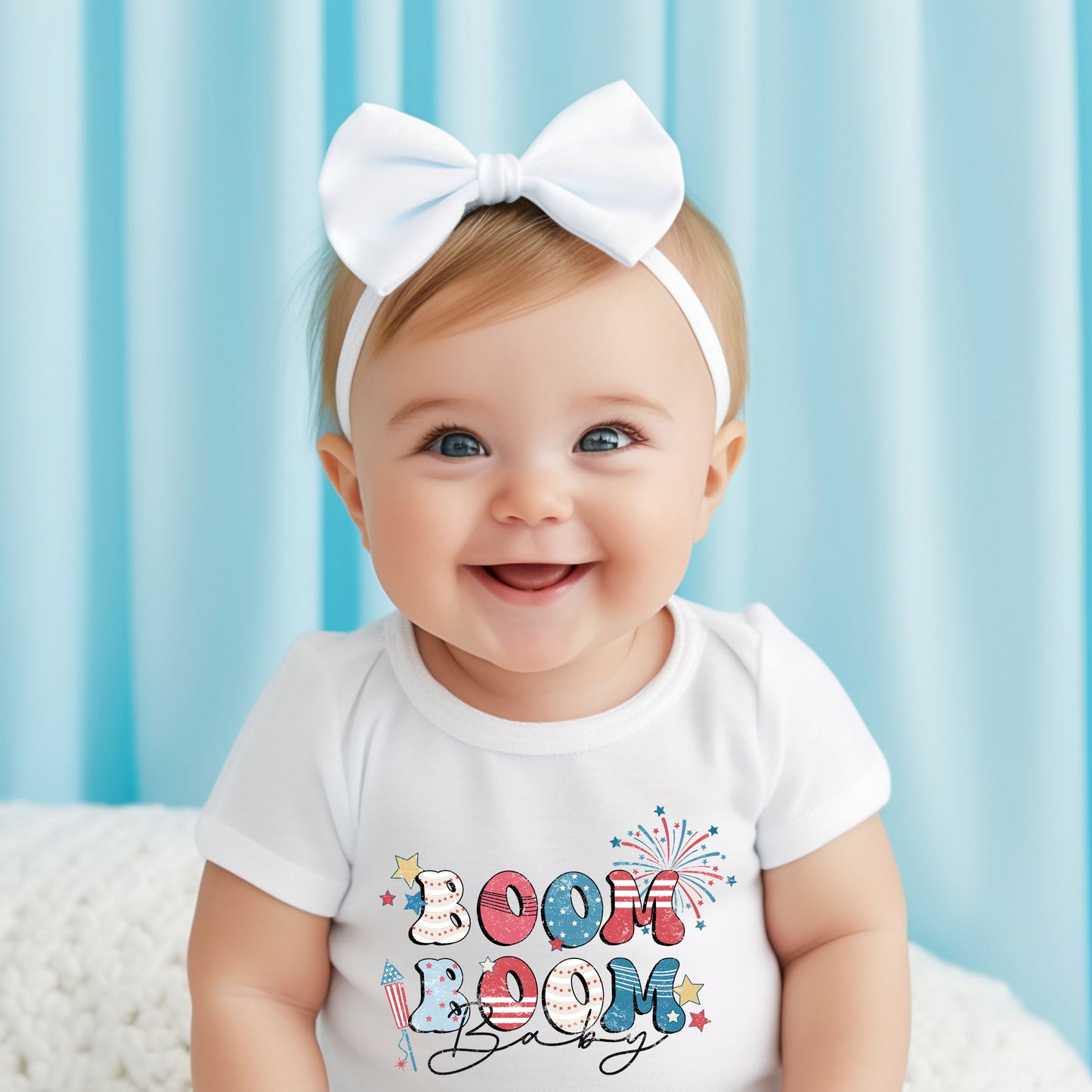 Boom Boom Baby | Baby Graphic Short Sleeve Onesie