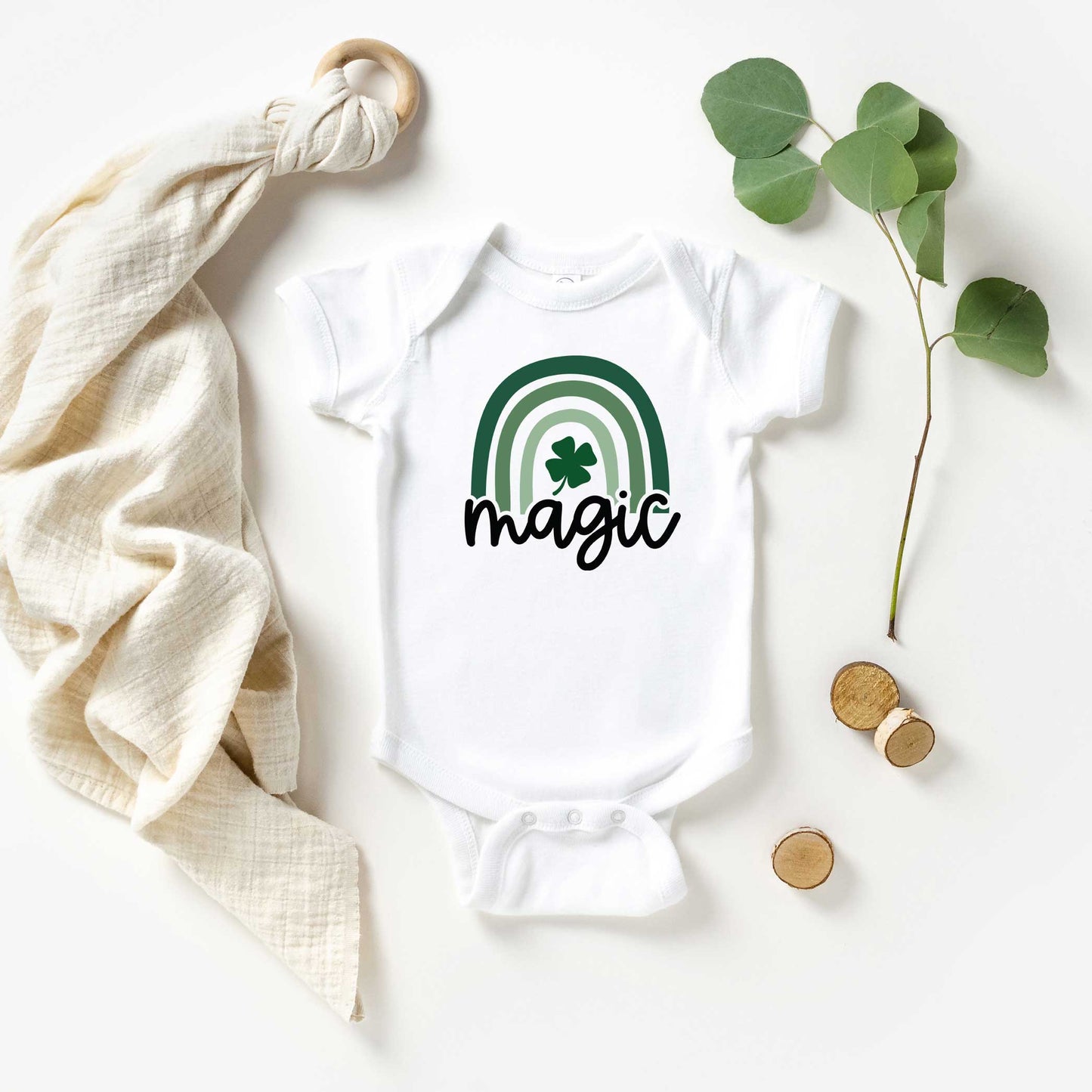 Magic Rainbow | Baby Graphic Short Sleeve Onesie