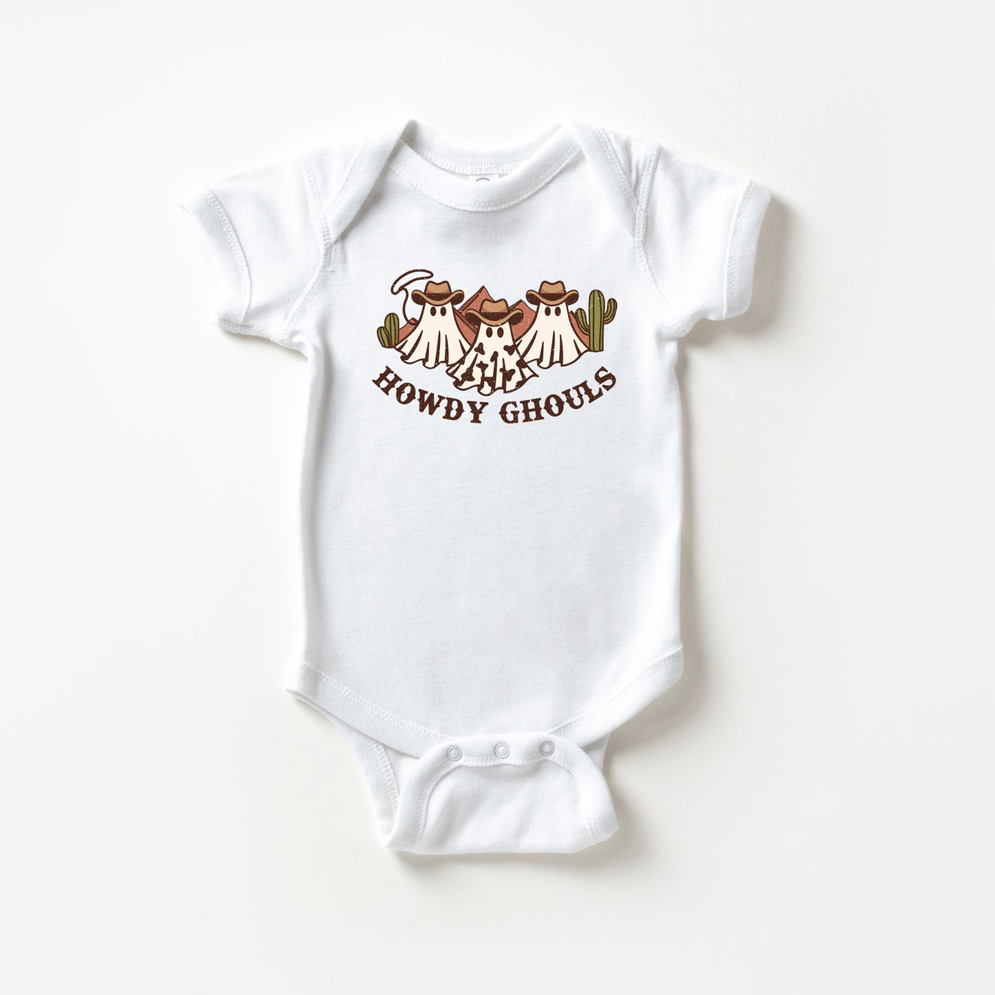 Howdy Ghouls Trio | Baby Graphic Short Sleeve Onesie