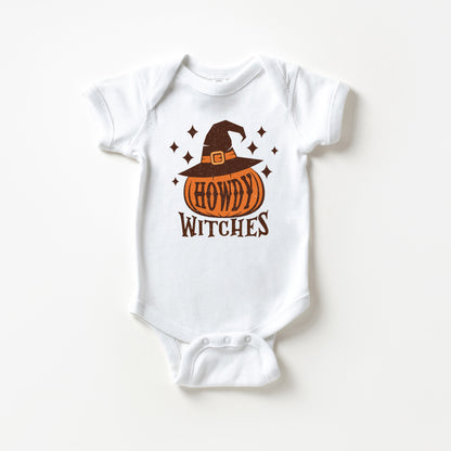 Howdy Witches Stars | Baby Graphic Short Sleeve Onesie