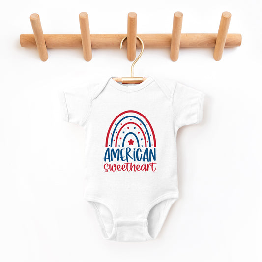 American Sweetheart Rainbow | Baby Graphic Short Sleeve Onesie