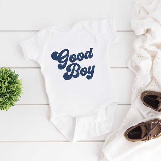 Good Boy Retro | Baby Graphic Short Sleeve Onesie