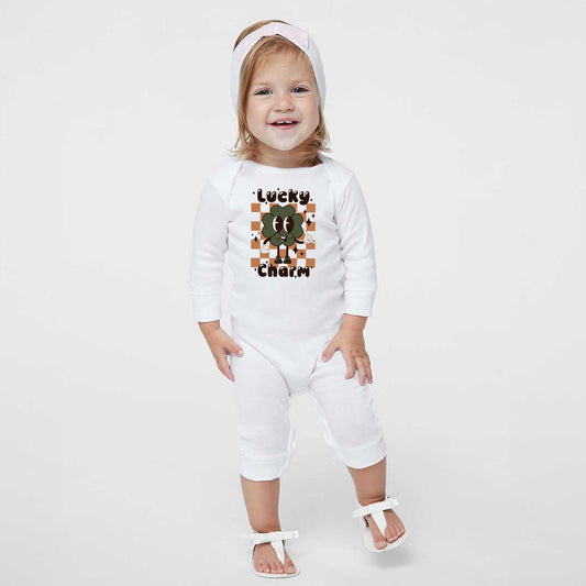 Lucky Charm Checkered | Baby Romper